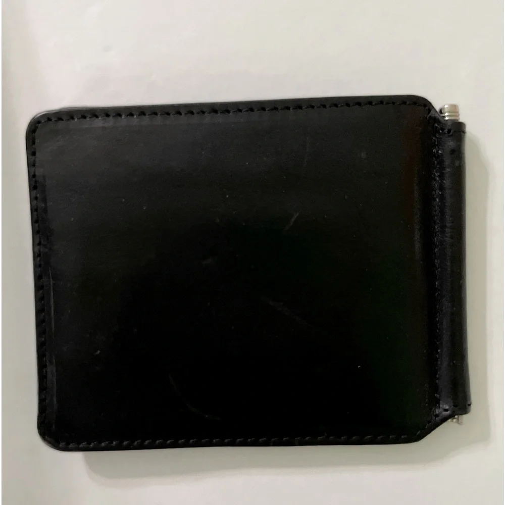 I Medici Italian Leather Credit Card Wallet Men’s Black Bifold